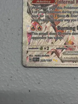 Charizard ex Special Illustration Rare 223/197 Obsidian Flames Pokemon English - Image 4