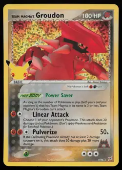 Team Magma's Groudon 9/95 Celebrations: Classic Collection Pokemon NM - Image 1