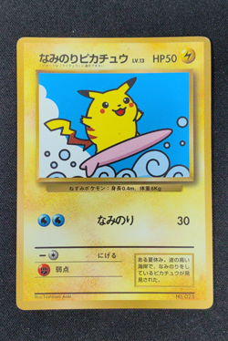 1997 Pokemon SURFING PIKACHU #025 Pocket Monster Lightning Japanese - Image 1