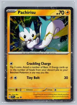Pachirisu 158 Holo Promo Scarlet & Violet Promo Pokemon Near Mint - Image 1