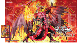 Yugioh Blazing Dominion Playmat & 10 Booster Packs plus 2 Promo Field Centers - Image 1
