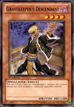 Yugioh Gravekeeper's Descendant SDMA-EN019 1st Edition Common - NM - Image 1