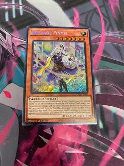 YUGIOH - ARTMAGE FINMEL - SECRET RARE - DUAD - 1ST - NM - Image 1