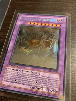 Elemental Hero Chaos Neos (Ghost Rare) GLAS-EN036 Gladiator's Assault 1st Ed LP - Image 2
