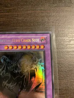 Elemental Hero Chaos Neos (Ghost Rare) GLAS-EN036 Gladiator's Assault 1st Ed LP - Image 4