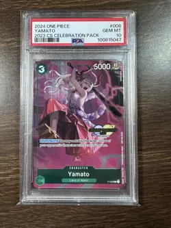 Yamato 2024 One Piece 2023 Championship Celebration Pack #008 PSA 10 - Image 1