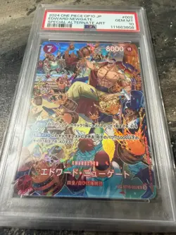 Edward Newgate 002 Special Alternate Art One Piece Japanese PSA 10 OP10 SP - Image 1