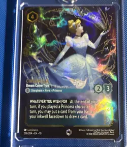 Disney Lorcana Cinderella - Dream Come True Enchanted Foil 236/204 English - Image 1