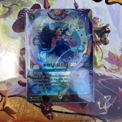 Enchanted Foil WHAT ELSE CAN I DOU 1x Disney Lorcana Wilds Unknown - Image 1