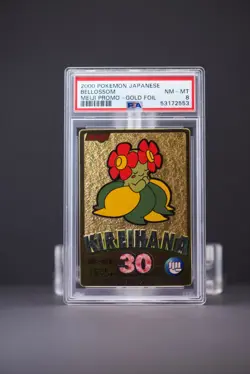 2000 Pokemon Japanese Blossom Meiji Promo Gold Foil PSA 8 - Image 2