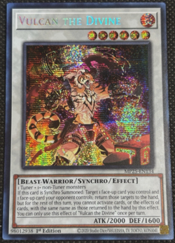 YuGiOh! - Vulcan the Divine - MP25-EN134 - Prismatic Secret Rare - NM/M - Image 1