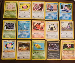 Pokemon Cards Lot of 15 Various Gen 1/2 Sets - Image 1