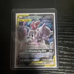 Pokemon Mewtwo & Mew GX TAG TEAM Promo Holo Card SM191 Sm Psychic Basic - Image 1