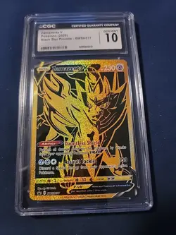 Zamazenta V SWSH077 SWSH: Sword & Shield Promo Cards Holo CGC 10 - Image 1