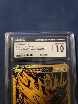 Zamazenta V SWSH077 SWSH: Sword & Shield Promo Cards Holo CGC 10 - Image 2