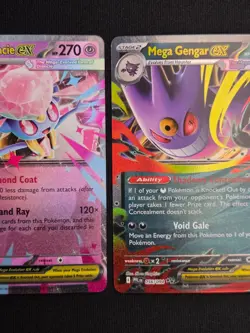 NM PFL Mega Gengar Diancie Heracross EX Lot (3 Cards) - Pokemon Phantasma Flames - Image 4