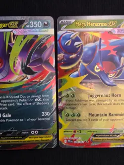NM PFL Mega Gengar Diancie Heracross EX Lot (3 Cards) - Pokemon Phantasma Flames - Image 5