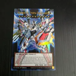 Number 99: Utopia Dragonar RA05-EN144 Ultra Rare Yugioh Overframe Card English - Image 1