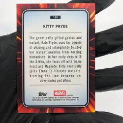 Marvel Card Kitty Pryde 188 Blue Green Shimmer /199 Topps Chrome 2025 [NM] - Image 3