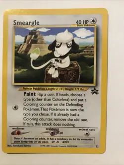 Smeargle #32 Black Star Promo WOTC Pokemon Card - Image 1