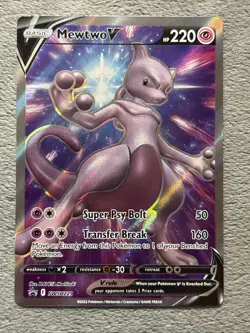 Mewtwo SWSH229 Sword Shield Promo Pokemon Card Full Art Holo NM - Image 1