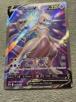 Mewtwo SWSH229 Sword Shield Promo Pokemon Card Full Art Holo NM - Image 2