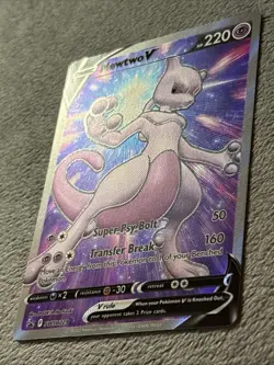Mewtwo SWSH229 Sword Shield Promo Pokemon Card Full Art Holo NM - Image 4
