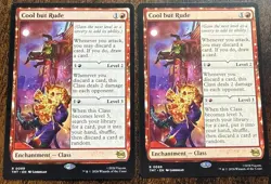 COOL BUT RUDE x2 mtg NM-M Teenage Mutant Ninja Turtles Rare - Image 1