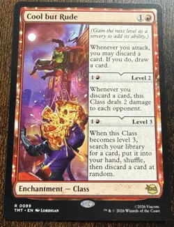 COOL BUT RUDE x2 mtg NM-M Teenage Mutant Ninja Turtles Rare - Image 2