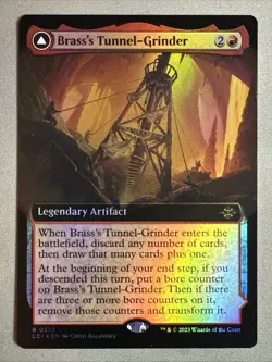 MTG / Brass's Tunnel-Grinder / LCI / #373 / FOIL (Extended Art) / Rare / NM - Image 1