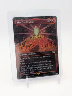 MTG - The Fire Crystal - FOIL Borderless Rare #337 - Final Fantasy NM - Image 1