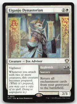 Eiganjo Dynastorian 13 SOC Commander: Secrets of Strixhaven Magic MTG NM - Image 1