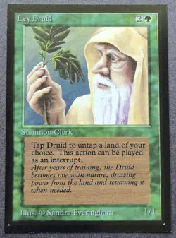 Signed MTG Magic Sandra Everingham Artist Proof _ Beta CE _ LEY DRUID _WOW #5/50 - Image 2