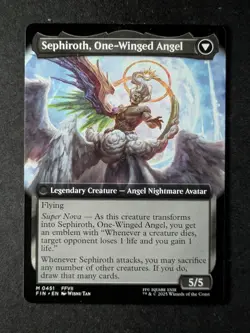 2025 MTG SEPHIROTH FABLED SOLDIER/ONE-WINGED ANGEL #0451 Mythic Rare (B) - Image 2