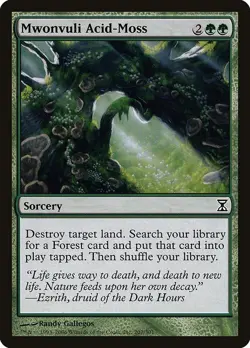 Mwonvuli Acid-Moss 1x MtG Time Spiral SP/NM - Image 1