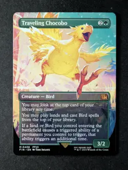 2025 Magic: The Gathering TRAVELING CHOCOBO #0406 Final Fantasy Mythic Rare - Image 1