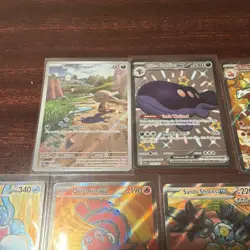 Pokemon TCG Paldea Evolved EX Holo Lot 7x Wooper Clodsire Oricorio Skeledirge - Image 2
