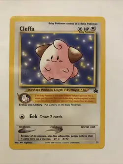 CLEFFA Pokemon Card - WOTC Promo - Black Star - #31 - NM - Image 1