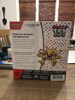Pokemon TCG Scarlet & Violet Alakazam EX Card 151 Collection New Factory Sealed - Image 2