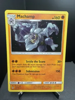Pokemon TCG SM Guardians Rising Machamp 65/145 Cosmos Holo Promo NM! - Image 1