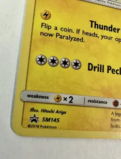 Pokemon TCG - Zapdos SM145 - Sun & Moon Black Star Promo 2018 NM - Image 5