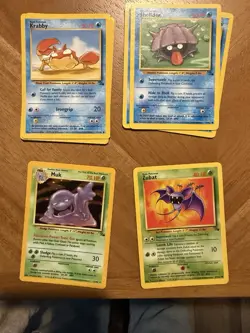 1999 Pokemon Fossil Holo MUK 13/62 + Vintage Lot WotC - English & Italian Grimer - Image 1