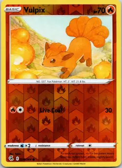 VULPIX - 028/264 Fusion Strike - POKEMON Reverse Holo NM/M - Image 1