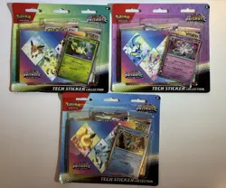 Pokemon TCG Prismatic Evolutions Tech Sticker Collection Set of 3 Sealed - Image 1