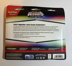 Pokemon TCG Prismatic Evolutions Tech Sticker Collection Set of 3 Sealed - Image 4