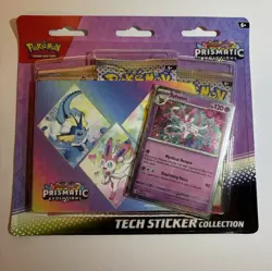 Pokemon TCG Prismatic Evolutions Tech Sticker Collection Set of 3 Sealed - Image 5