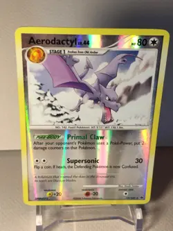 Aerodactyl Reverse Foil Pokemon Diamond & Pearl Majestic Dawn #15 2008 - Image 1