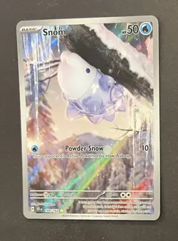 Pokemon Snom 168/162 Illustration Rare Temporal Forces Near Mint - Image 3