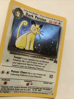 Dark Persian 17 Holo Black Star Promo WOTC Pokemon Card - Image 2