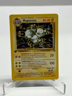 Magneton 26/62 1st Edition Fossil Rare Non-Holo Vintage Pokemon TCG Card - Image 1